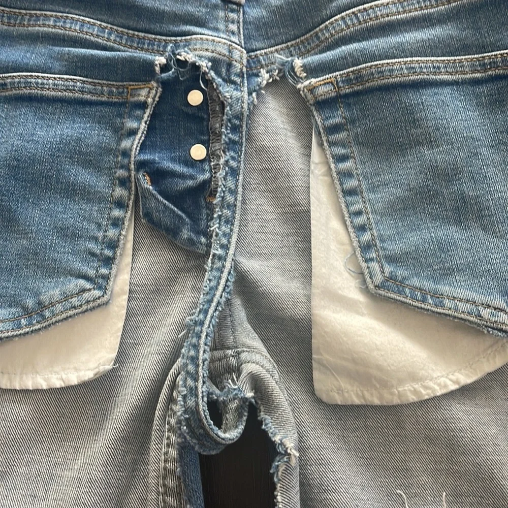 Unique! Topman distressed shorts size 30
